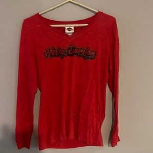 Harley-Davidson red long sleeve